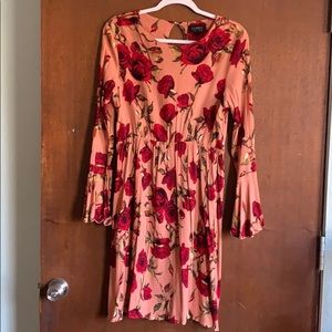 Long sleeve floral dress